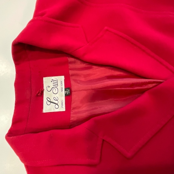 Women’s red Le Suit suit jacket size 16 - Picture 6 of 7